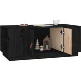  Stolić za kavu crni 100 x 50 x 41 cm od masivne borovine | Eponuda.com