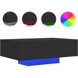  Stolić za kavu s LED svjetlima crni 85x55x31 cm | shoptok.hr