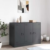  Komoda antracit 99 x 39 x 73 cm čelična Antracitno siva | Shoptok.si