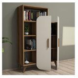 Hanah home Form Polica za knjige u boji oraha krem ​​90x132x32cm, bijela smeđa | Eponuda.ba