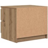 Maison Chic Nočna omarica - Nočna miza artisan hrast 50x40x43.5 cm inženirski les, (21689032) Slike