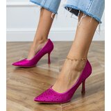 D/CEO Pink satin court shoes with rhinestones Kortis | ePonuda.com