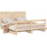  Okvir kreveta s uzglavljem 200 x 200 cm od masivne borovine | shoptok.hr