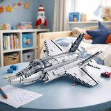 Kockice za slaganje aviona F-35 sa 1490 elemenata - sivi | shoptok.hr
