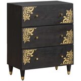  Kreveta s ladicama 2 pcs Crna 60 x 33 x 75 cm Čvrsto drvo manga | shoptok.hr
