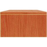 vidaXL Stojalo za zaslon voščeno rjavo 50x24x13 cm trdna borovina | Shoptok.si