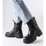 Gemre Black patent snow boots Ambretta | ePonuda.com