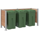  Ograja za koš za smeti Rjava 237 x 85 x 115 cm Aluminij in WPC, (5000241944) | Shoptok.si