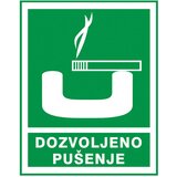  NALJEPNICE "DOZVOLJENO PUŠENJE" SIMBOL 3263 | Shoptok.si