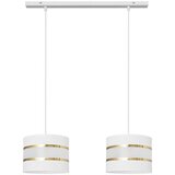 Viseći luster na sajli HELEN 2xE27/15W/230V bela/zlatna | Eponuda.com