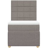  Krevet s oprugama i madracem smeđesivi 80x200 cm od tkanine | shoptok.hr