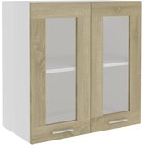 Viseći stakleni ormarić "Lyon" hrast Sonoma 60x31x60 cm, inženjerski drvo | shoptok.hr