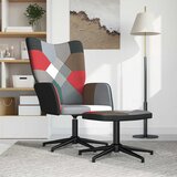  Stolica za opuštanje s osloncem za noge patchwork od tkanine | shoptok.hr