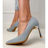 Gemre Classic denim pumps on a gold stiletto Klaris | shoptok.hr
