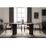 Hanah home trpezarijski sto sabella wood black Cene