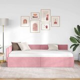  Kutni okvir kreveta Ružičasta 90 cm x 200 cm Baršun | Eponuda.com