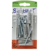 Set za montažo regala (Premer zidnega vložka: 8 mm, Dolžina zidnega vložka: 40 mm, 10 kos)