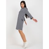 RUE PARIS Dress-LO-SK-LK-230.34X-white-navy blue | shoptok.hr