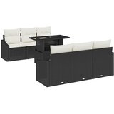  Sjedeća garnitura za vrt 7 pcs Crna i krem 100 x 55 x 73 cm | Eponuda.ba