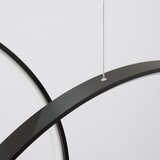 Thoro Črna aluminijasta LED viseča svetilka RIO – | Shoptok.si