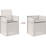  Vrtne stolice za blagovanje 2 pcs Bijela i svjetlosiva PP | shoptok.hr
