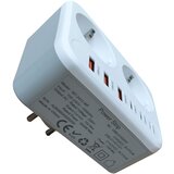 Vtičnica šuko razdelilnik 2 x Schuko, 3 x C + 3 x A USB Cene