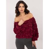 Italy Moda Blouse-MI-BZ-26158.20-burgundy | shoptok.hr