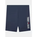 Tommy Hilfiger Curve Športne kratke hlače DW0DW15775 Mornarsko modra Slim Fit