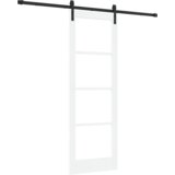vidaXL Drsna vrata z opremo 'ORKDAL'Bela 73.5x211 cm | Shoptok.si