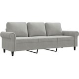  Trosjed svjetlosivi 180 cm baršunasti | shoptok.hr