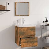  Komplet kopalniškega pohištva dimljen hrast inženirski les, (20671504) | Shoptok.si