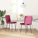 Furnova Jedilni stoli 2 kosa vinsko rdeč žamet, (21929541) | Shoptok.si