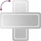 vidaXL LED kupaonsko ogledalo 40x100 cm | shoptok.hr