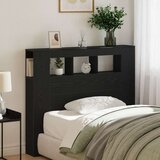 STORAGE Headboard s LED svjetlima Crni hrast 120x18 5x103 5 cm | shoptok.hr
