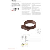  Redo 91063 - LED spoljna zidna svetiljka ONIRO LED/8W/230V IP65 braon | Eponuda.com