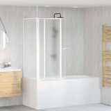 Zavjesa za kadu Matirano 120 x 70 x 137 cm Aluminij &amp PP panel | shoptok.hr