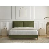 Bobochic Paris Zelena oblazinjena oblazinjena zakonska postelja z letvenim dnom 140x190 cm Mara – | Shoptok.si