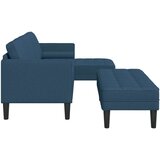  2-delna sedežna garnitura z blazinami modra tkanina, (22094657) | Shoptok.si