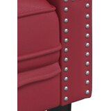  Kavč dvosed Chesterfield vinsko rdeča umetno usnje | Shoptok.si