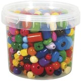 RAYHER Lesene perle, različne barve, 4-16 mm o, posoda 400 g, (20633709) | Shoptok.si
