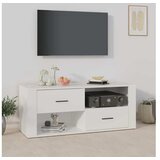  TV omarica bela 100x35x40 cm inženirski les | Shoptok.si