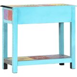  Ručno obojeni konzolni stol 80x35x75 cm od masivnog drva manga | Eponuda.com