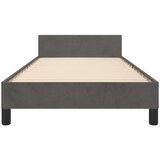  Posteljni okvir z vzglavjem temno siv 90x200 cm žamet, (20788524) | Shoptok.si
