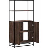  Visoka ploča smeđi hrast 68x35x139 cm Konstruirano drvo i metal | shoptok.hr