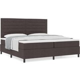 Box Spring Krevet s Madracem Tamno smeđi 200x200 cm Tkanina | shoptok.hr