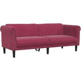 vidaXL Sedežna garnitura 3-delna vinsko rdeč žamet, (21113664) | Shoptok.si