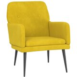 The Living Store Fotelj rumen 62x79x79 cm žamet - Naslanjač, (21493669) | Shoptok.si
