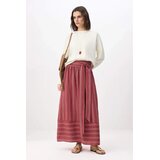 Trendyol Modest Ženska suknja Tctss26Ee00012, Crvena Cene