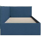  Kutni okvir kreveta s uzglavljem Plava 100 x 200 cm tkanina | shoptok.hr
