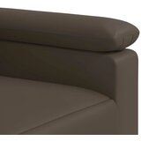  Set sofe 3 pcs Siva Umjetna koža - Siva 1-sjedalna + 2-sjedalna (140 cm) + 3-sjedalna | shoptok.hr